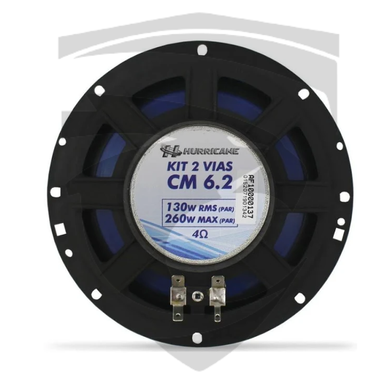 Alto Falante Kit 2 Vias 6" New Class 130W RMS Hurricane - Imagem 3