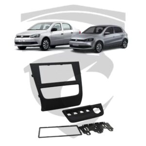 Moldura VW Gol G6 / Saveiro / Voyage Preta 7" Fiamon