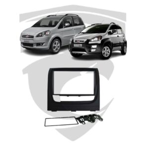 Moldura Fiat Idea / Idea Adventure (2013 a 2018) Preta 7" Fiamon