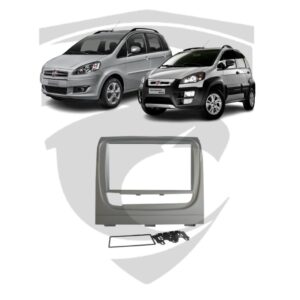 Moldura Fiat Idea / Idea Adventure (2013 a 2018) Prata 7" Fiamon
