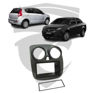 Moldura Fiat Novo Palio Attractive (2012 a 2017) e Grand Siena 2021 Grafite 7" Fiamon