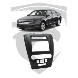 Moldura Ford New Fusion (2009 a 2012) Preta 7" Fiamon
