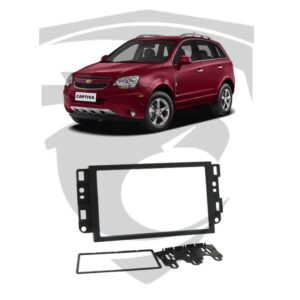 Moldura GM Captiva (2008 a 2015) Preta 7" Fiamon