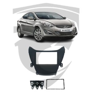 Moldura Hyundai Elantra (2011 a 2015) Sem Radio Original Preta 7" Fiamon