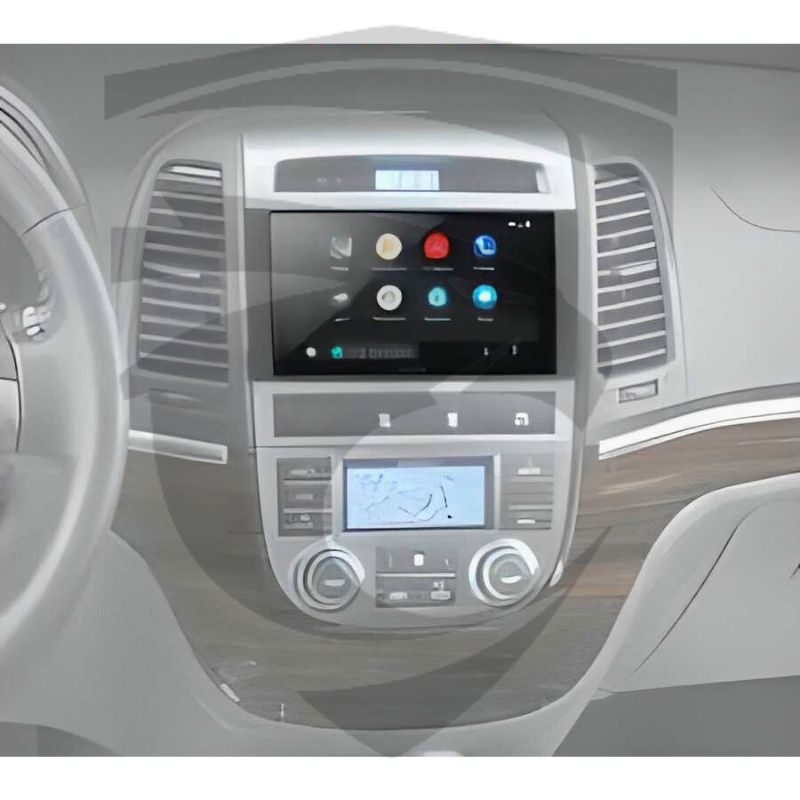 Moldura Hyundai Santa Fé (2007 a 2013) Prata 7" Padrão Japonês Fiamon - Imagem 3