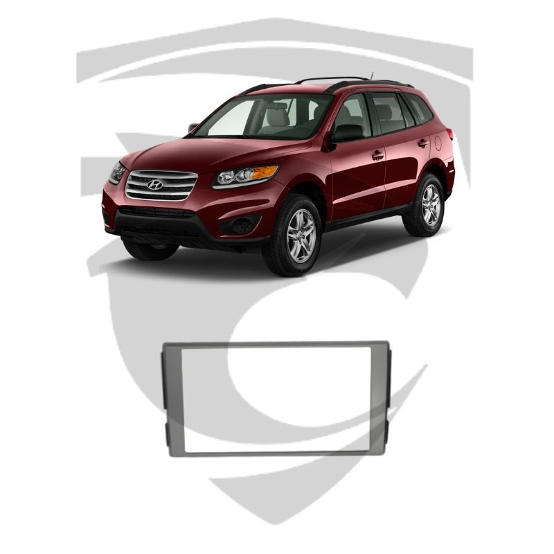 Moldura Hyundai Santa Fé (2007 a 2013) Prata 7" Padrão Japonês Fiamon
