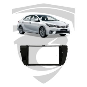 Moldura Toyota Corolla (2014 a 2016) Black Piano 7" Fiamon
