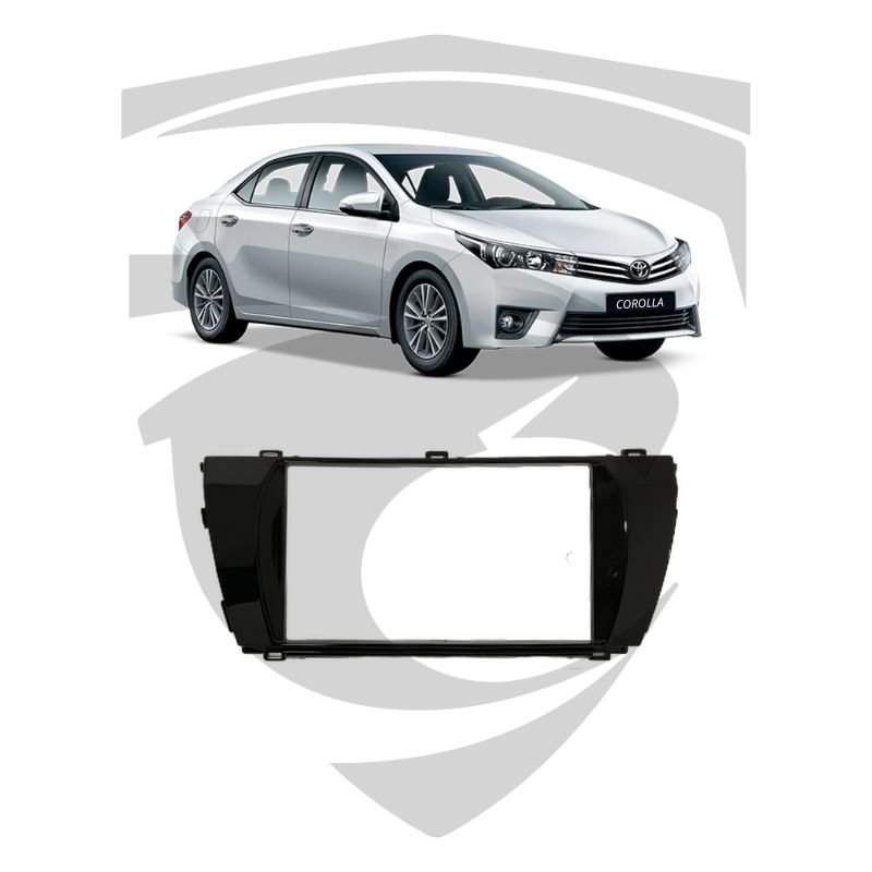 Moldura Toyota Corolla (2014 a 2016) Black Piano 7" Fiamon