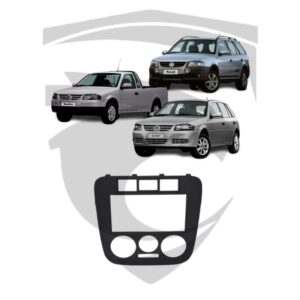 Moldura VW Gol G4 / Saveiro / Parati Preta 7" Padrão Japonês Fiamon