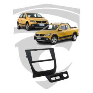 Moldura VW Gol Cross / Saveiro Cross G5 Preta 7″ Fiamon