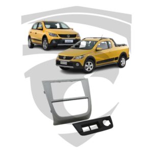 Moldura VW Gol Cross / Saveiro Cross G5 Prata 7″ Fiamon