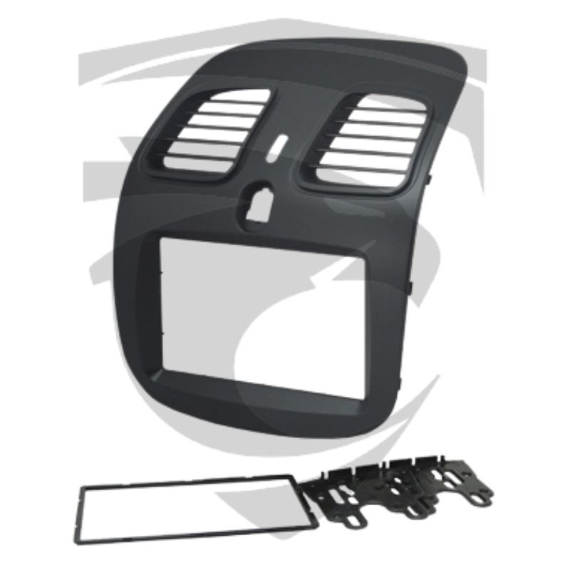 Moldura Fiat Grand Siena (2012 a 2021) / Palio Sporting (2012 a 2017) Preta 7″ Fiamon - Imagem 2