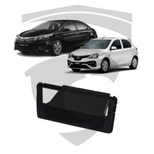 Moldura Toyota Etios / Corolla GLI (2015) c/ Gaveta Black Piano 2/1 DIN Fiamon