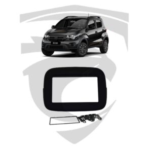 Moldura Fiat Mobi Preta 7" Fiamon