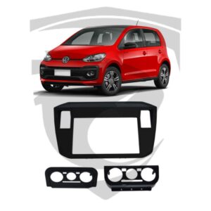 Moldura VW Up (2017 a 2020) Preta 7" Fiamon