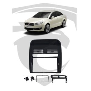 Moldura Fiat Linea (2008 a 2014) Black Piano 7" Fiamon