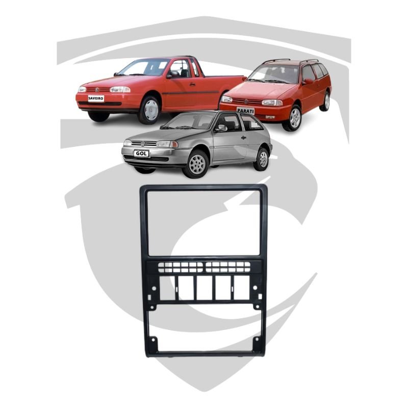 Moldura VW Gol G2 / Saveiro / Parati Preta 7" Fiamon