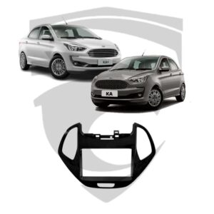 Moldura Ford Ka / Ka+ (2019 a 2021) Black Piano 7" Fiamon