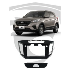 Moldura Hyundai Creta (2014 a 2021) Preta c/ Friso Original 9" Fiamon