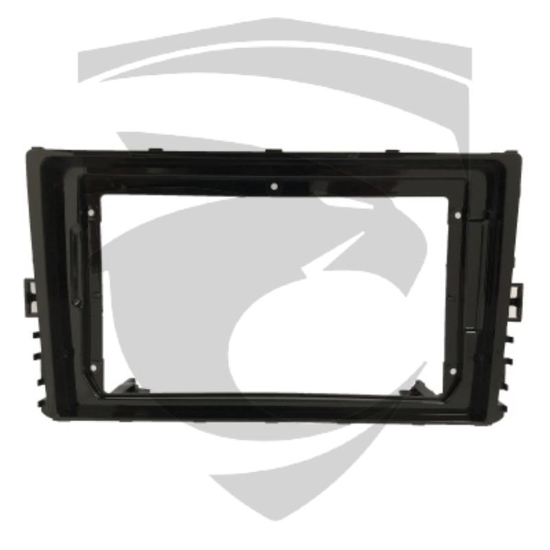Moldura VW Novo Polo, Virtus, T-Cross e Nivus Black Piano 9" Fiamon - Imagem 2
