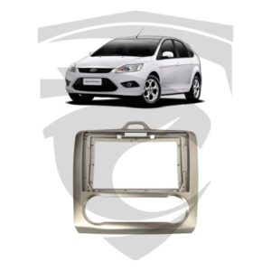 Moldura Ford Focus (2009 a 2013) c/ Ar Digital Prata 9" Fiamon