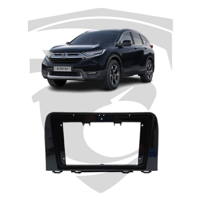 Moldura Honda CRV (2017 a 2019) Black Piano 9" Fiamon