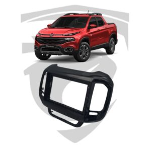 Moldura Fiat Toro G1 (2016 a 2021) Black Piano 9" Fiamon
