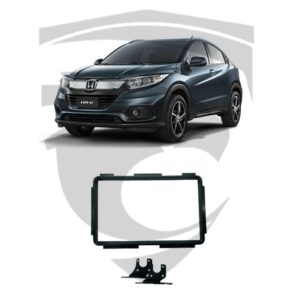 Moldura Honda HRV (2016 a 2021) Padrão Pioneer Black Piano 8" Fiamon