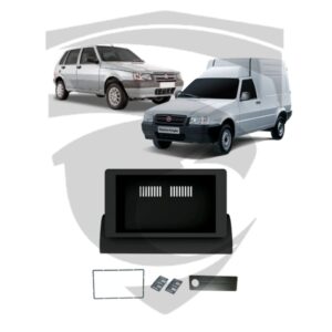 Moldura Fiat Uno Mille (1994 a 2013) / Fiorino (1997 a 2013) Preto Fosco 7" Fiamon