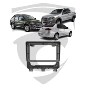 Moldura Fiat Palio Weekend / Palio Weekend Adventure / Strada / Strada Adventure / Siena (2013 a 2019) Grafite 9" Fiamon
