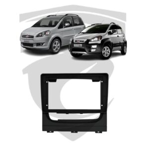 Moldura Fiat Idea / Idea Adventure (2013 a 2018) Preta 9" Fiamon