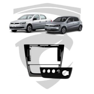Moldura VW Gol G6 / Saveiro / Voyage Black Piano 9″ Fiamon