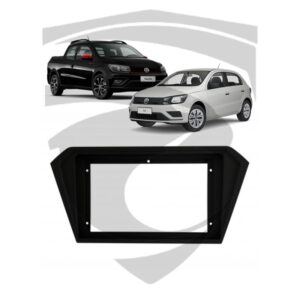 Moldura Gol G7 / Gol G8 / Saveiro / Voyage Preta 9" Fiamon
