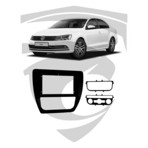 Moldura VW Jetta (2012 a 2018) Preta 9" Fiamon