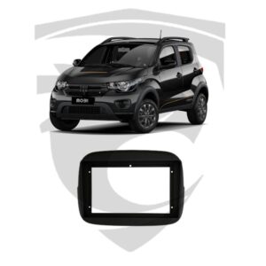 Moldura Fiat Mobi Preta 9" Fiamon
