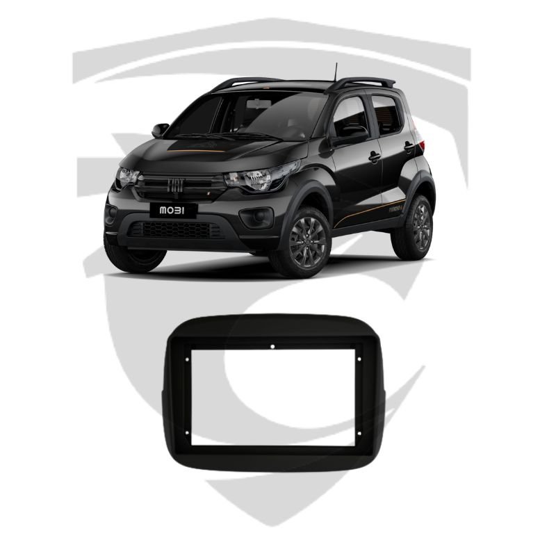 Moldura Fiat Mobi Preta 9" Fiamon