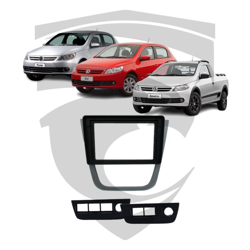 Moldura VW Gol G5 / Saveiro / Voyage Grafite 9" Flutuante Fiamon