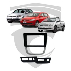 Moldura VW Gol G5 / Saveiro / Voyage Prata 9" Flutuante Fiamon