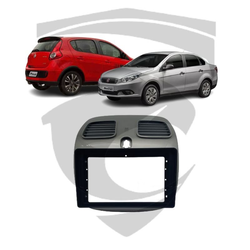 Moldura Fiat Grand Siena (2012 a 2021) / Palio Sporting (2012 a 2017) Champagne 9″ Fiamon