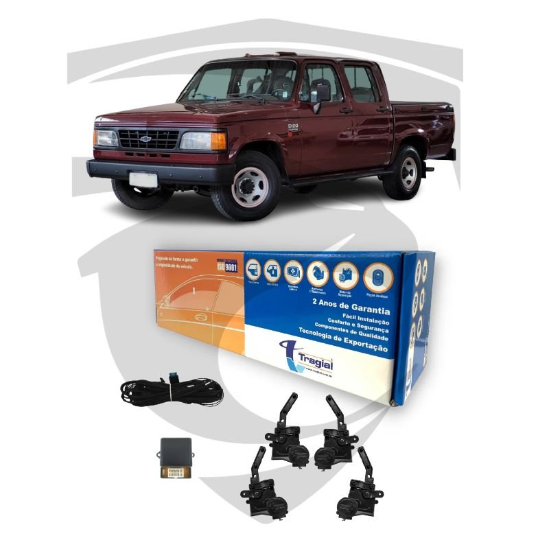 Kit Trava Elétrica Dedicada GM D20 4 Portas GMD4MN Tragial