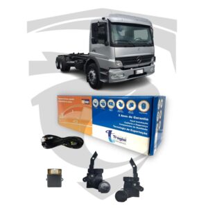 Kit Trava Elétrica Dedicada Mercedes-Benz Atego 24V (até 2012) 2 Portas TA1MN Tragial