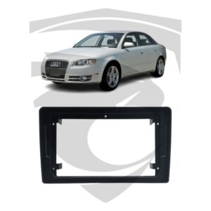 Moldura Audi A4 (2003 a 2007) Preta 9" Fiamon