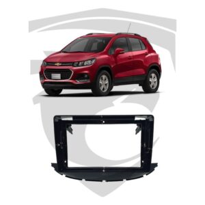 Moldura GM Tracker (2017 a 2019) Black Piano 9" Fiamon