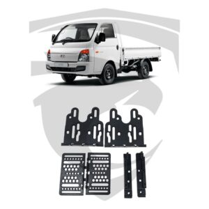 Moldura Hyundai HR (2007 a 2019) c/ Ar Analógico Preta 7" Fiamon