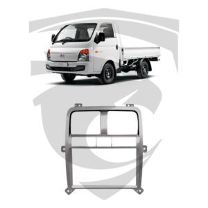 Moldura Hyundai HR (a partir 2020) c/ Ar Digital Prata 7" Fiamon