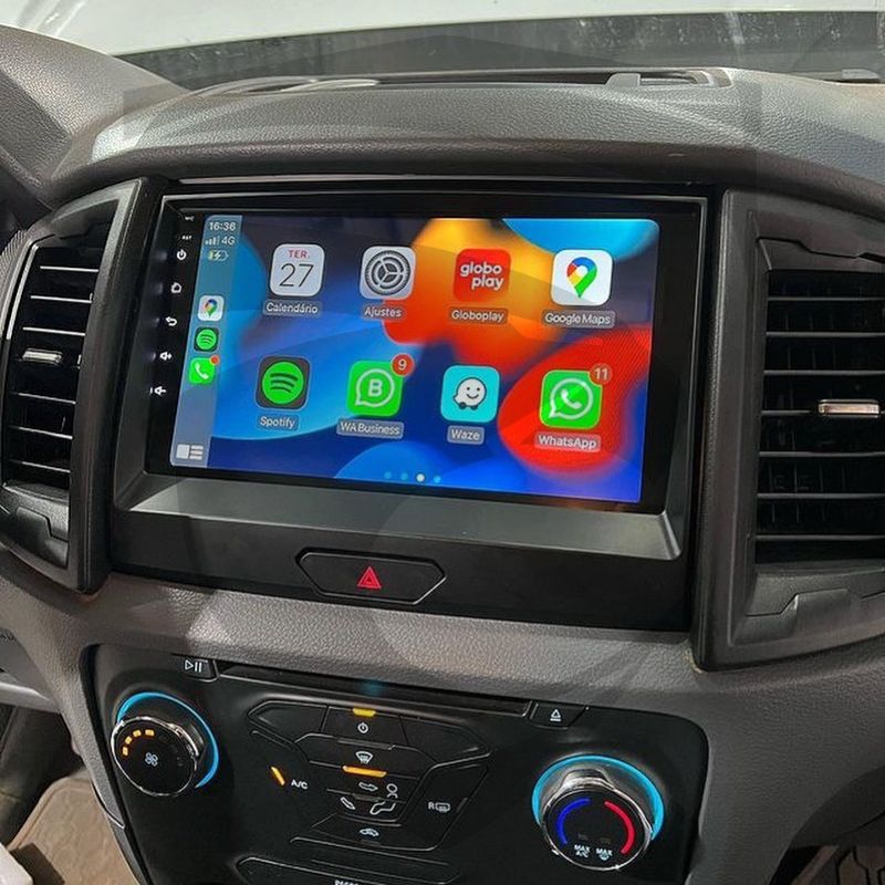 Moldura Ford Ranger (2022 a 2023) Preta 9" Fiamon - Imagem 3