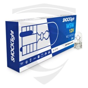 Caixa Lâmpada Halógena Sinalização T10 Pingo 5W 12V Shocklight