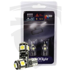 Lâmpada LED T10 Pingo CANBUS c/ 5 LEDs 6000K 12V Shocklight