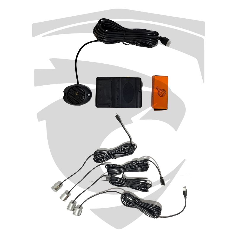Sensor de Estacionamento 4 pontos Sonoro Prata Uppertech - Imagem 3