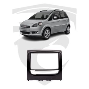 Moldura Fiat Idea (2015 a 2018) Preta 7" Expex